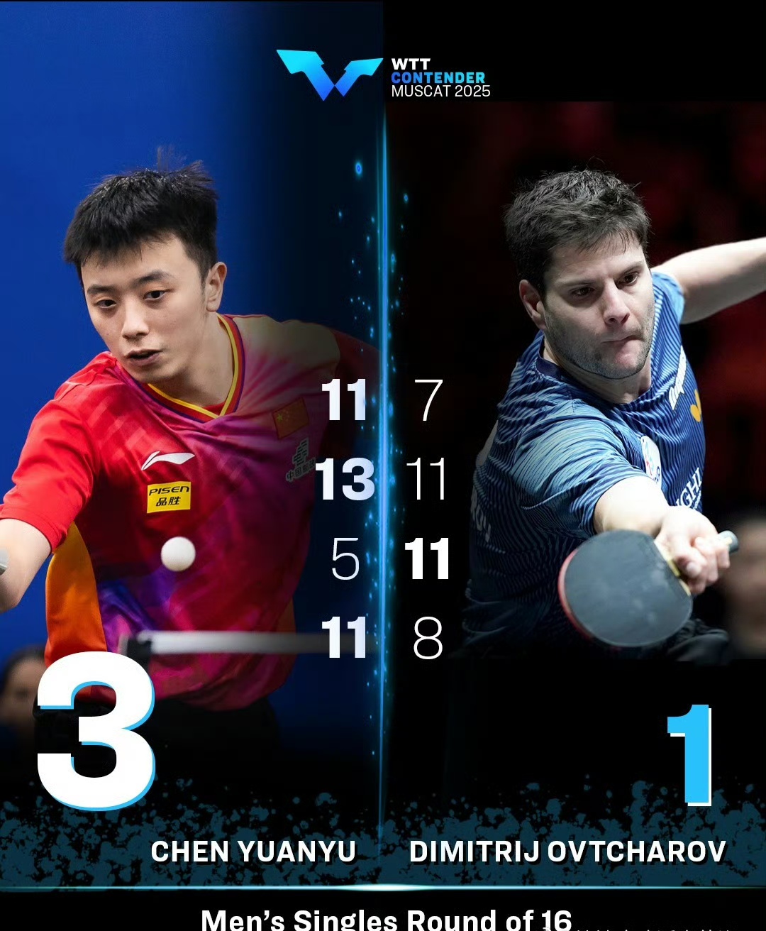 法国乒乓球队强势日本乒乓球队，奥恰洛夫关键制胜的简单介绍